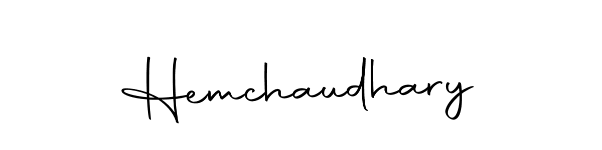 How to make Hemchaudhary signature? Autography-DOLnW is a professional autograph style. Create handwritten signature for Hemchaudhary name. Hemchaudhary signature style 10 images and pictures png