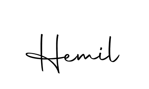 Make a short Hemil signature style. Manage your documents anywhere anytime using Autography-DOLnW. Create and add eSignatures, submit forms, share and send files easily. Hemil signature style 10 images and pictures png