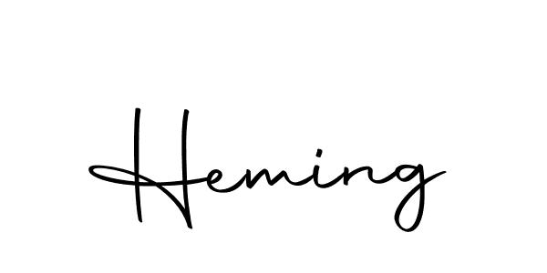 Heming stylish signature style. Best Handwritten Sign (Autography-DOLnW) for my name. Handwritten Signature Collection Ideas for my name Heming. Heming signature style 10 images and pictures png