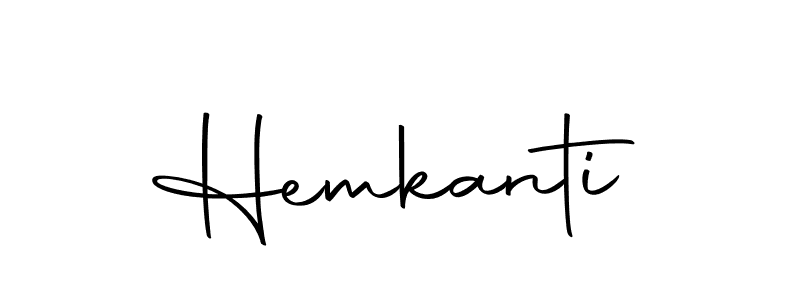 Use a signature maker to create a handwritten signature online. With this signature software, you can design (Autography-DOLnW) your own signature for name Hemkanti. Hemkanti signature style 10 images and pictures png
