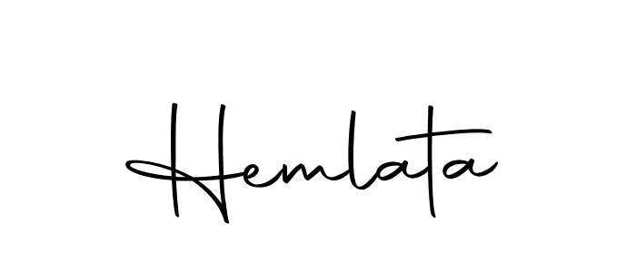 Create a beautiful signature design for name Hemlata. With this signature (Autography-DOLnW) fonts, you can make a handwritten signature for free. Hemlata signature style 10 images and pictures png