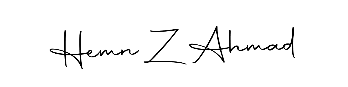 Hemn Z Ahmad stylish signature style. Best Handwritten Sign (Autography-DOLnW) for my name. Handwritten Signature Collection Ideas for my name Hemn Z Ahmad. Hemn Z Ahmad signature style 10 images and pictures png