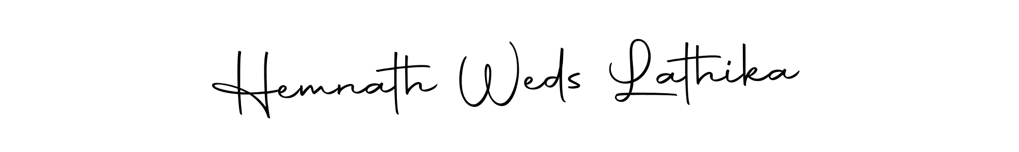 The best way (Autography-DOLnW) to make a short signature is to pick only two or three words in your name. The name Hemnath Weds Lathika include a total of six letters. For converting this name. Hemnath Weds Lathika signature style 10 images and pictures png