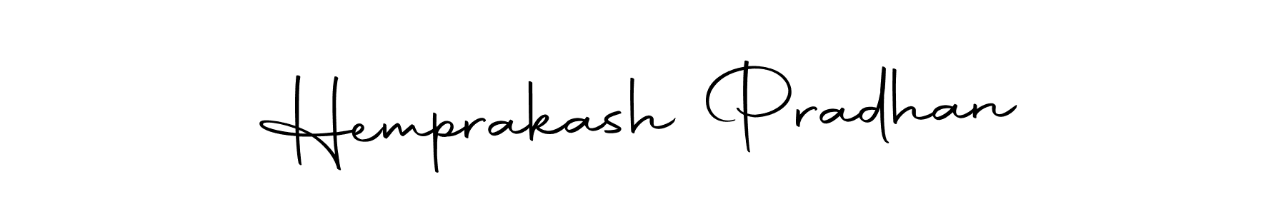 Create a beautiful signature design for name Hemprakash Pradhan. With this signature (Autography-DOLnW) fonts, you can make a handwritten signature for free. Hemprakash Pradhan signature style 10 images and pictures png