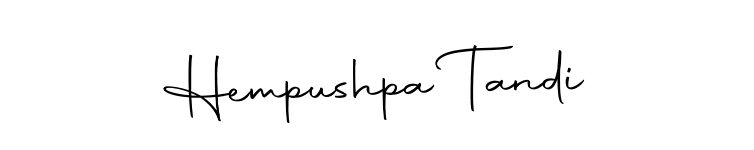 You should practise on your own different ways (Autography-DOLnW) to write your name (Hempushpa Tandi) in signature. don't let someone else do it for you. Hempushpa Tandi signature style 10 images and pictures png