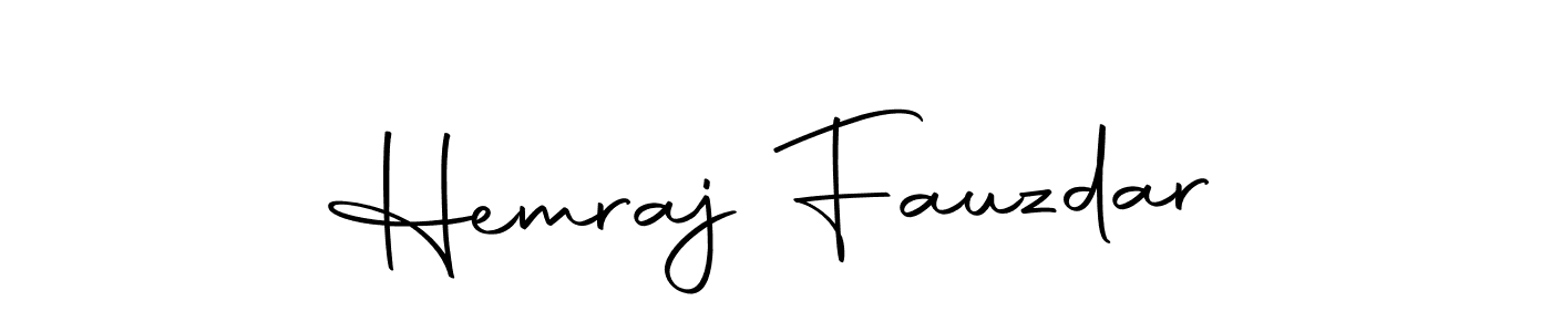 Make a beautiful signature design for name Hemraj Fauzdar. Use this online signature maker to create a handwritten signature for free. Hemraj Fauzdar signature style 10 images and pictures png