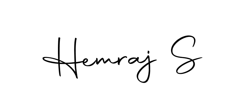 Create a beautiful signature design for name Hemraj S. With this signature (Autography-DOLnW) fonts, you can make a handwritten signature for free. Hemraj S signature style 10 images and pictures png