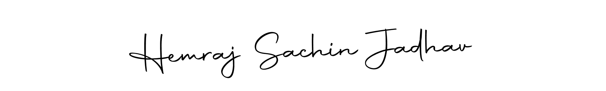 Make a beautiful signature design for name Hemraj Sachin Jadhav. Use this online signature maker to create a handwritten signature for free. Hemraj Sachin Jadhav signature style 10 images and pictures png