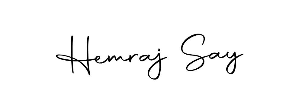 It looks lik you need a new signature style for name Hemraj Say. Design unique handwritten (Autography-DOLnW) signature with our free signature maker in just a few clicks. Hemraj Say signature style 10 images and pictures png