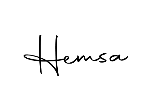 Make a beautiful signature design for name Hemsa. With this signature (Autography-DOLnW) style, you can create a handwritten signature for free. Hemsa signature style 10 images and pictures png
