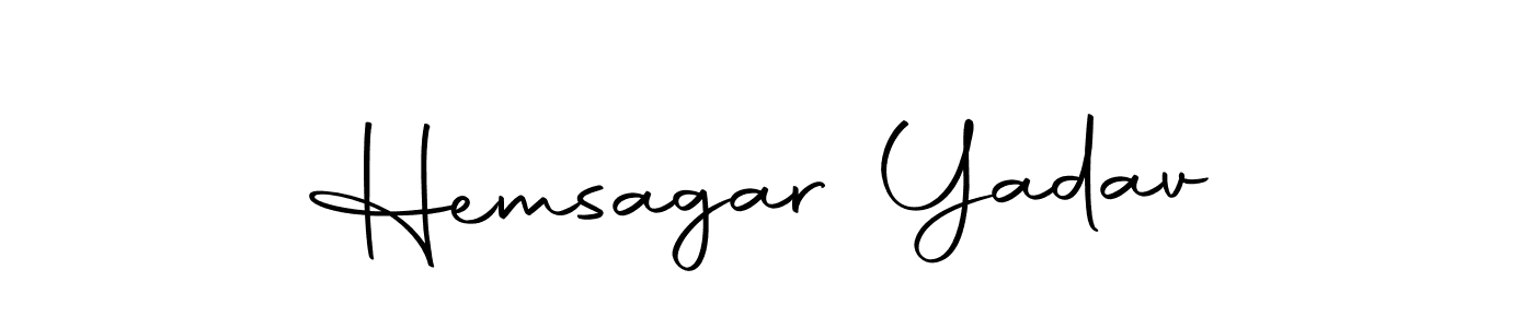 Similarly Autography-DOLnW is the best handwritten signature design. Signature creator online .You can use it as an online autograph creator for name Hemsagar Yadav. Hemsagar Yadav signature style 10 images and pictures png