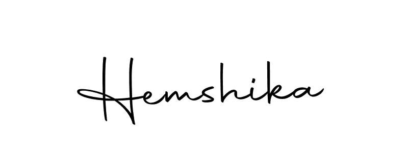 You should practise on your own different ways (Autography-DOLnW) to write your name (Hemshika) in signature. don't let someone else do it for you. Hemshika signature style 10 images and pictures png