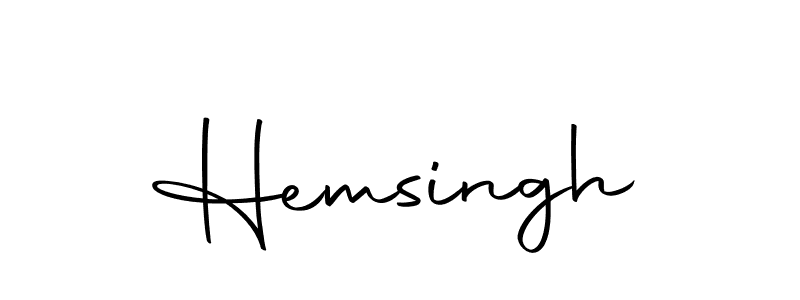 Create a beautiful signature design for name Hemsingh. With this signature (Autography-DOLnW) fonts, you can make a handwritten signature for free. Hemsingh signature style 10 images and pictures png