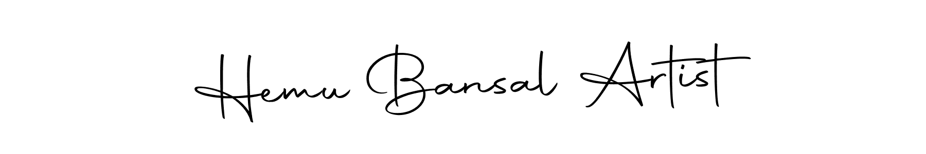 The best way (Autography-DOLnW) to make a short signature is to pick only two or three words in your name. The name Hemu Bansal Artist include a total of six letters. For converting this name. Hemu Bansal Artist signature style 10 images and pictures png