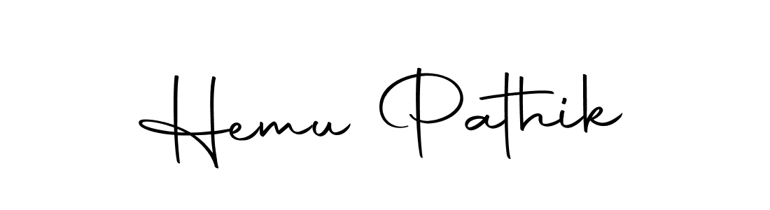 Use a signature maker to create a handwritten signature online. With this signature software, you can design (Autography-DOLnW) your own signature for name Hemu Pathik. Hemu Pathik signature style 10 images and pictures png