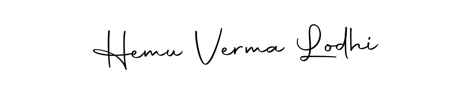 Design your own signature with our free online signature maker. With this signature software, you can create a handwritten (Autography-DOLnW) signature for name Hemu Verma Lodhi. Hemu Verma Lodhi signature style 10 images and pictures png