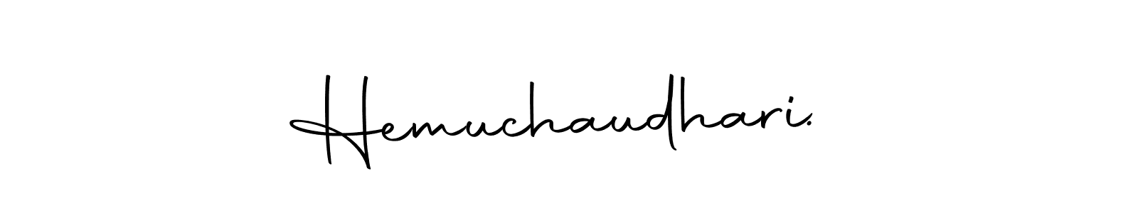 You can use this online signature creator to create a handwritten signature for the name Hemuchaudhari  .. This is the best online autograph maker. Hemuchaudhari  . signature style 10 images and pictures png