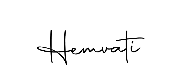 Create a beautiful signature design for name Hemvati. With this signature (Autography-DOLnW) fonts, you can make a handwritten signature for free. Hemvati signature style 10 images and pictures png