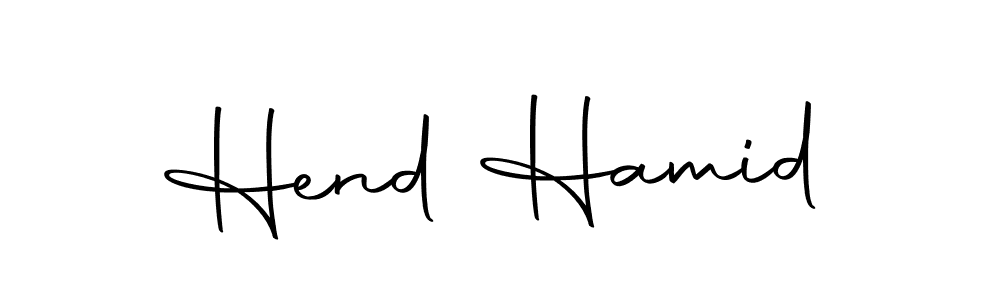 You should practise on your own different ways (Autography-DOLnW) to write your name (Hend Hamid) in signature. don't let someone else do it for you. Hend Hamid signature style 10 images and pictures png