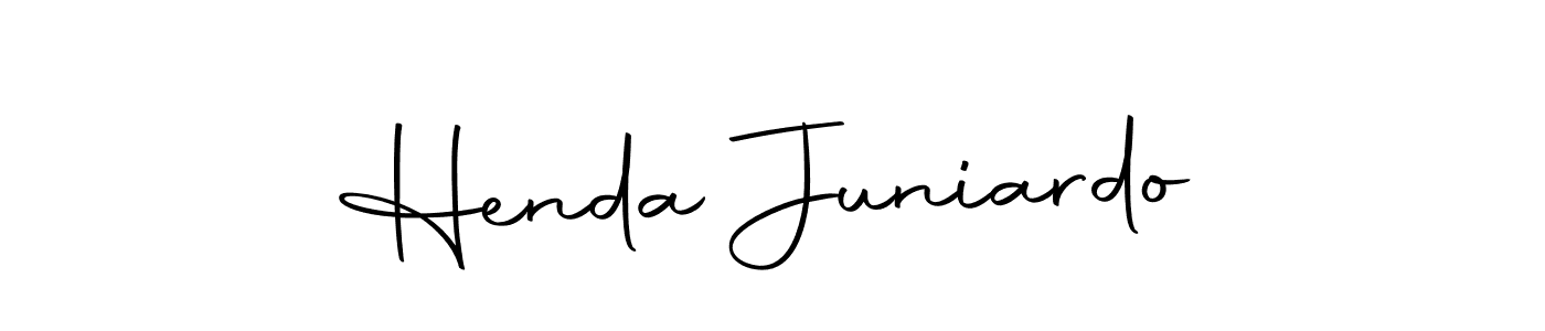 Design your own signature with our free online signature maker. With this signature software, you can create a handwritten (Autography-DOLnW) signature for name Henda Juniardo. Henda Juniardo signature style 10 images and pictures png