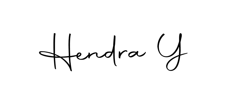 Hendra Y stylish signature style. Best Handwritten Sign (Autography-DOLnW) for my name. Handwritten Signature Collection Ideas for my name Hendra Y. Hendra Y signature style 10 images and pictures png