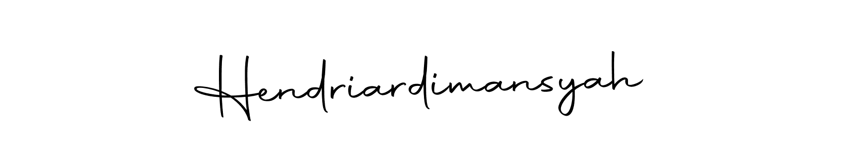 Use a signature maker to create a handwritten signature online. With this signature software, you can design (Autography-DOLnW) your own signature for name Hendriardimansyah. Hendriardimansyah signature style 10 images and pictures png