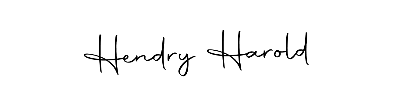 Design your own signature with our free online signature maker. With this signature software, you can create a handwritten (Autography-DOLnW) signature for name Hendry Harold. Hendry Harold signature style 10 images and pictures png