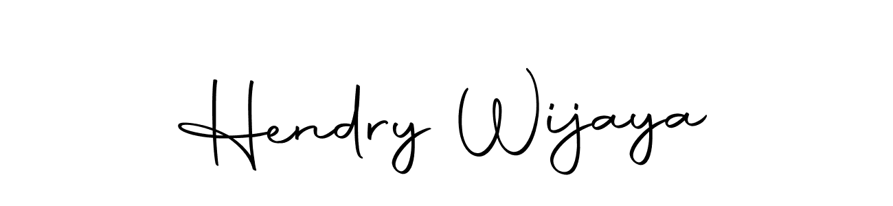 Design your own signature with our free online signature maker. With this signature software, you can create a handwritten (Autography-DOLnW) signature for name Hendry Wijaya. Hendry Wijaya signature style 10 images and pictures png
