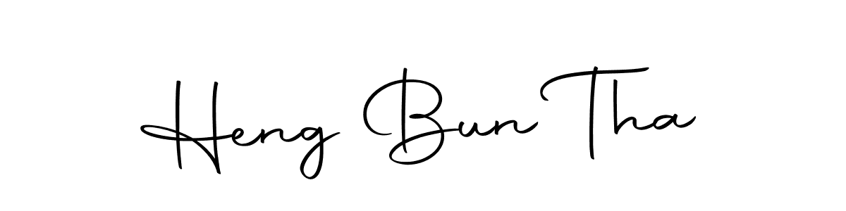 Heng Bun Tha stylish signature style. Best Handwritten Sign (Autography-DOLnW) for my name. Handwritten Signature Collection Ideas for my name Heng Bun Tha. Heng Bun Tha signature style 10 images and pictures png
