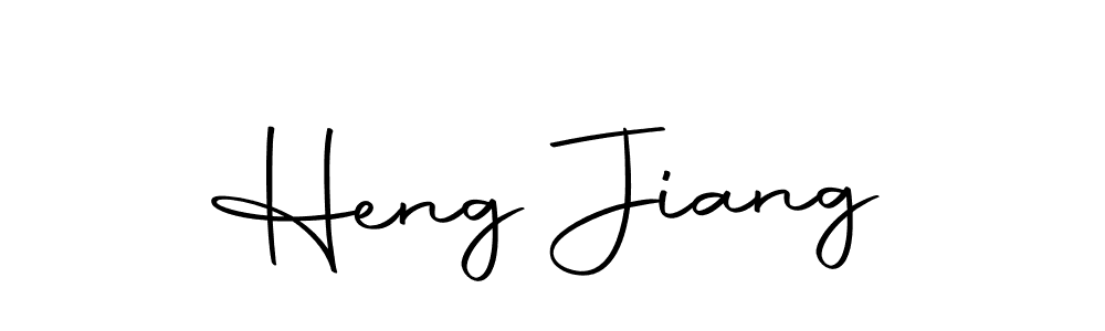 You should practise on your own different ways (Autography-DOLnW) to write your name (Heng Jiang) in signature. don't let someone else do it for you. Heng Jiang signature style 10 images and pictures png