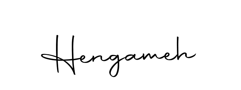 Design your own signature with our free online signature maker. With this signature software, you can create a handwritten (Autography-DOLnW) signature for name Hengameh. Hengameh signature style 10 images and pictures png