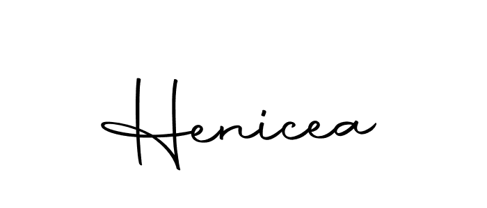 Make a beautiful signature design for name Henicea. With this signature (Autography-DOLnW) style, you can create a handwritten signature for free. Henicea signature style 10 images and pictures png