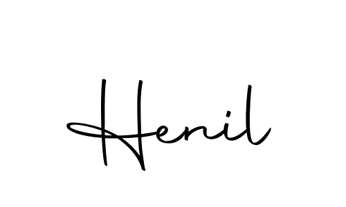 How to make Henil name signature. Use Autography-DOLnW style for creating short signs online. This is the latest handwritten sign. Henil signature style 10 images and pictures png