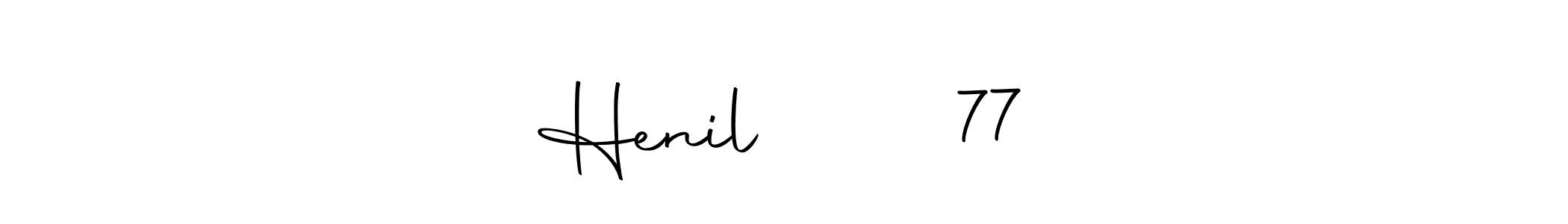 Henil પટેલ 77 stylish signature style. Best Handwritten Sign (Autography-DOLnW) for my name. Handwritten Signature Collection Ideas for my name Henil પટેલ 77. Henil પટેલ 77 signature style 10 images and pictures png