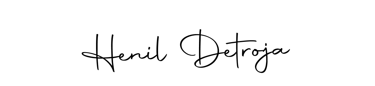 Make a short Henil Detroja signature style. Manage your documents anywhere anytime using Autography-DOLnW. Create and add eSignatures, submit forms, share and send files easily. Henil Detroja signature style 10 images and pictures png