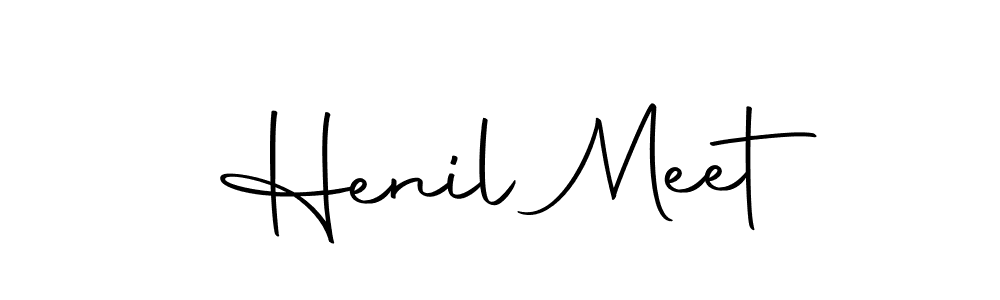Use a signature maker to create a handwritten signature online. With this signature software, you can design (Autography-DOLnW) your own signature for name Henil Meet. Henil Meet signature style 10 images and pictures png