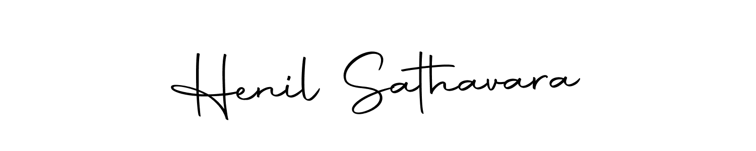 Use a signature maker to create a handwritten signature online. With this signature software, you can design (Autography-DOLnW) your own signature for name Henil Sathavara. Henil Sathavara signature style 10 images and pictures png