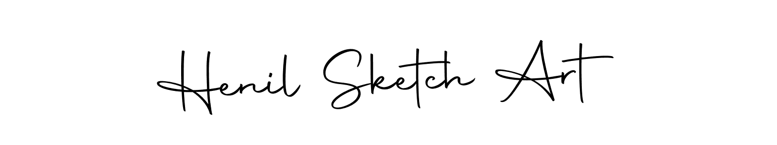 Use a signature maker to create a handwritten signature online. With this signature software, you can design (Autography-DOLnW) your own signature for name Henil Sketch Art. Henil Sketch Art signature style 10 images and pictures png