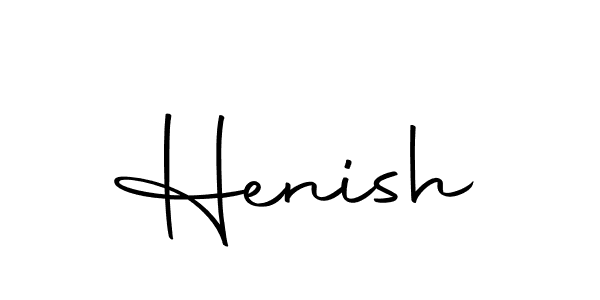 Make a beautiful signature design for name Henish. With this signature (Autography-DOLnW) style, you can create a handwritten signature for free. Henish signature style 10 images and pictures png