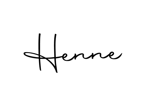 Create a beautiful signature design for name Henne. With this signature (Autography-DOLnW) fonts, you can make a handwritten signature for free. Henne signature style 10 images and pictures png