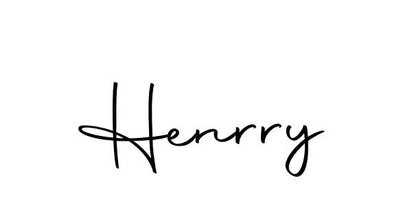 Use a signature maker to create a handwritten signature online. With this signature software, you can design (Autography-DOLnW) your own signature for name Henrry. Henrry signature style 10 images and pictures png