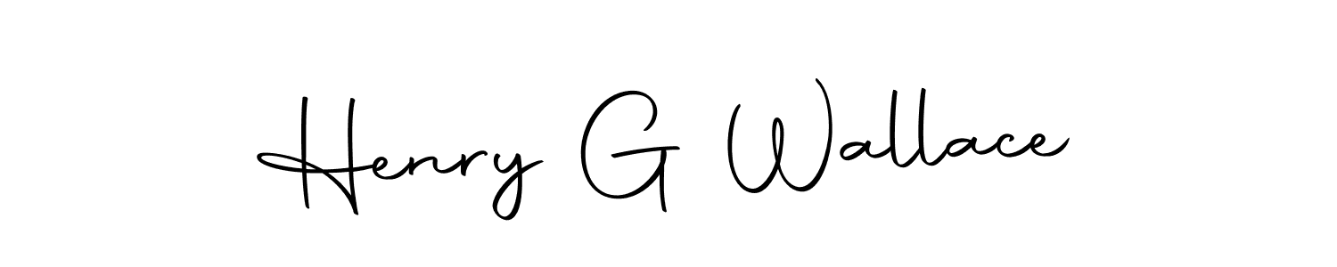 How to make Henry G Wallace name signature. Use Autography-DOLnW style for creating short signs online. This is the latest handwritten sign. Henry G Wallace signature style 10 images and pictures png