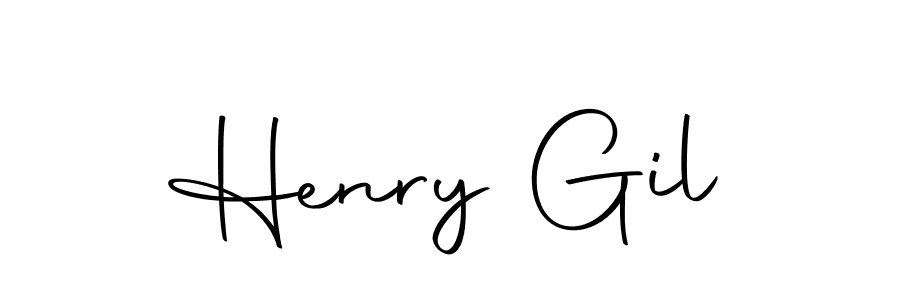 Design your own signature with our free online signature maker. With this signature software, you can create a handwritten (Autography-DOLnW) signature for name Henry Gil. Henry Gil signature style 10 images and pictures png