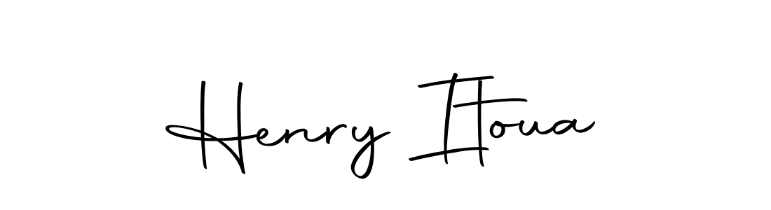 You should practise on your own different ways (Autography-DOLnW) to write your name (Henry Itoua) in signature. don't let someone else do it for you. Henry Itoua signature style 10 images and pictures png