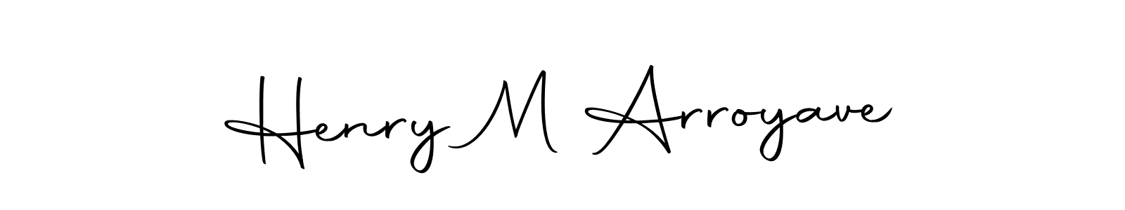How to make Henry M Arroyave signature? Autography-DOLnW is a professional autograph style. Create handwritten signature for Henry M Arroyave name. Henry M Arroyave signature style 10 images and pictures png
