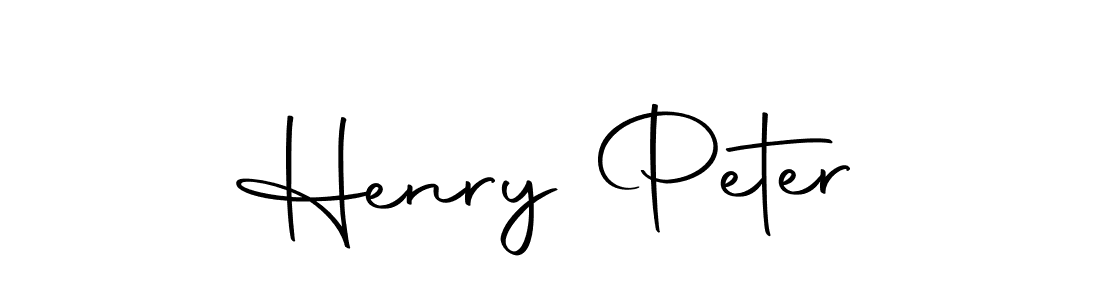 Design your own signature with our free online signature maker. With this signature software, you can create a handwritten (Autography-DOLnW) signature for name Henry Peter. Henry Peter signature style 10 images and pictures png