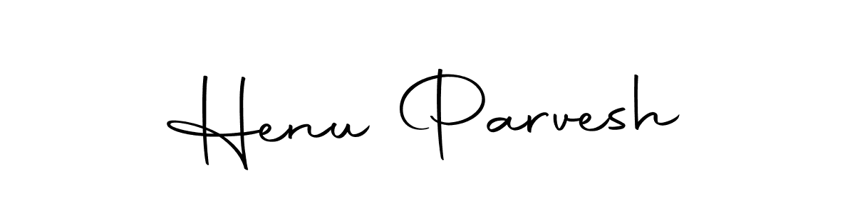 Create a beautiful signature design for name Henu Parvesh. With this signature (Autography-DOLnW) fonts, you can make a handwritten signature for free. Henu Parvesh signature style 10 images and pictures png