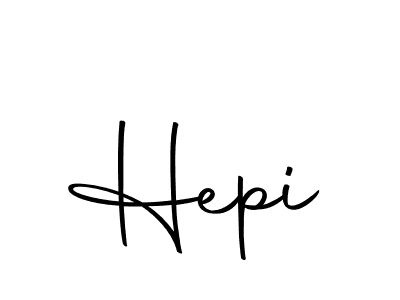 Make a beautiful signature design for name Hepi. With this signature (Autography-DOLnW) style, you can create a handwritten signature for free. Hepi signature style 10 images and pictures png