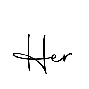 Make a beautiful signature design for name Her. With this signature (Autography-DOLnW) style, you can create a handwritten signature for free. Her signature style 10 images and pictures png