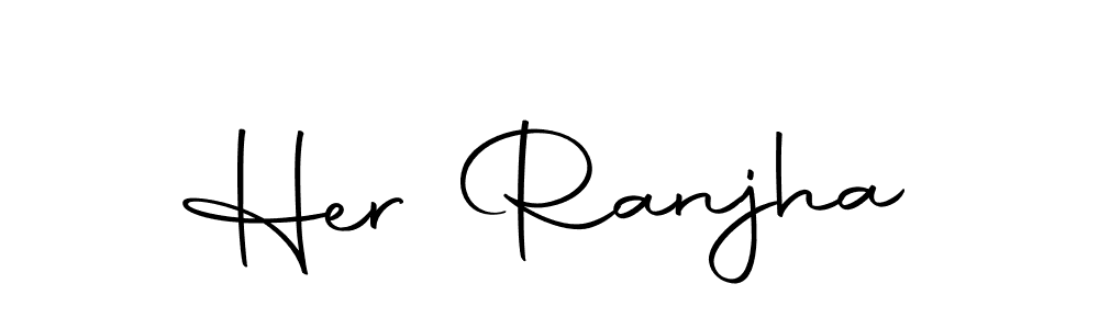 Similarly Autography-DOLnW is the best handwritten signature design. Signature creator online .You can use it as an online autograph creator for name Her Ranjha. Her Ranjha signature style 10 images and pictures png